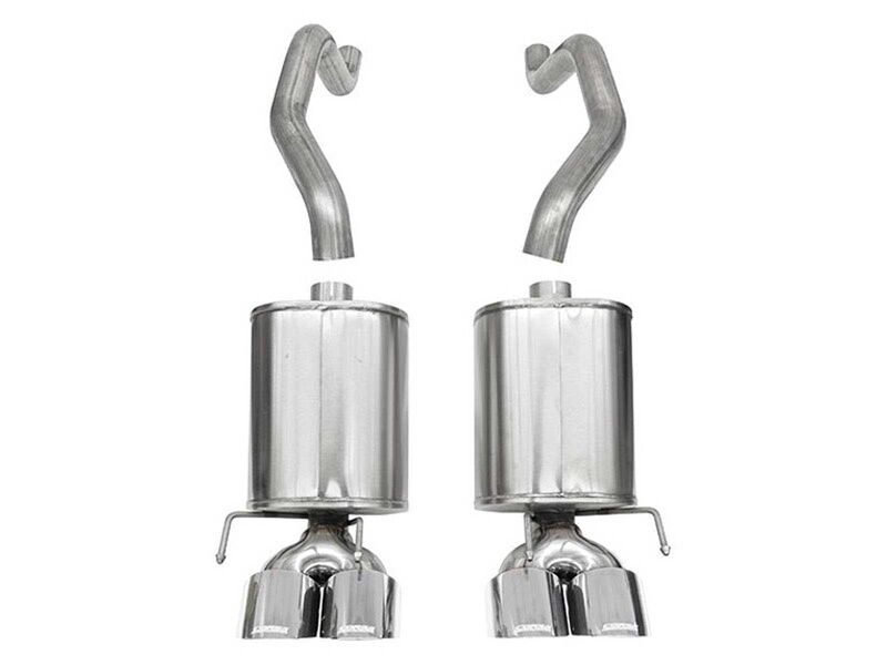 Corsa 21011 Sport Axle-Back Exhaust with Polished 4.5-inch Tips for 2009-2013 Corvette (C6) 6.2