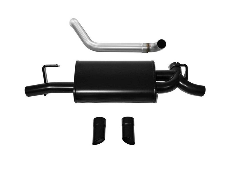 Corsa 21013BLK Sport Axle-Back Exhaust with Black Tip for 2018-2025 Jeep Wrangler JL