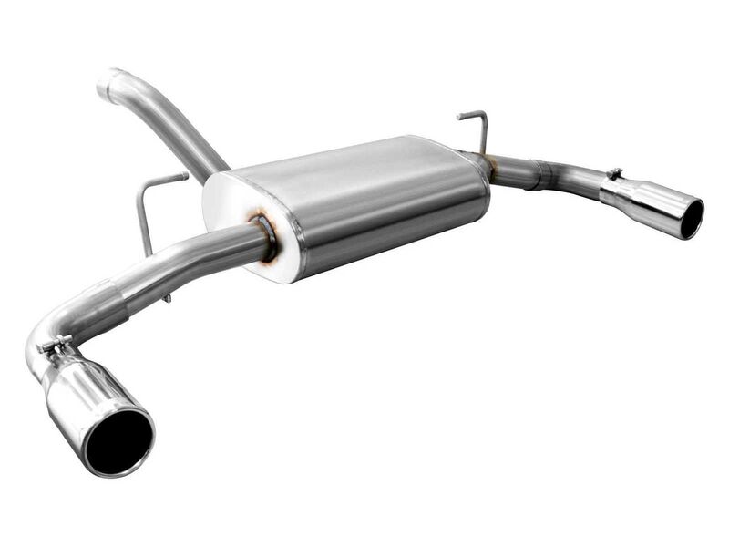 Corsa 21016 Touring 2.5-Inch Dual Rear Exit Polished Tips Axle-Back Exhaust for 2018-25 Wrangler JL