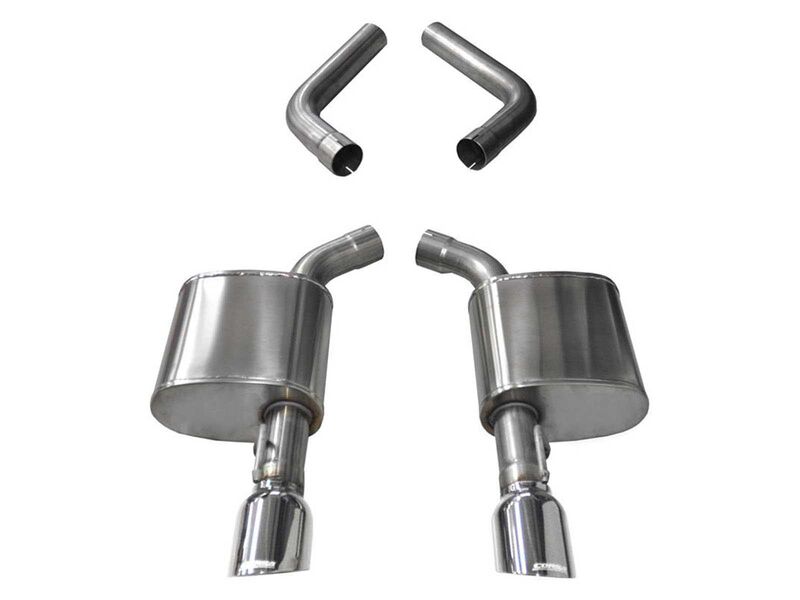 Corsa 21019 Sport Axle-Back Exhaust with Polished Tips for 2017-20 Charger 6.4/2017-19 Charger 5.7