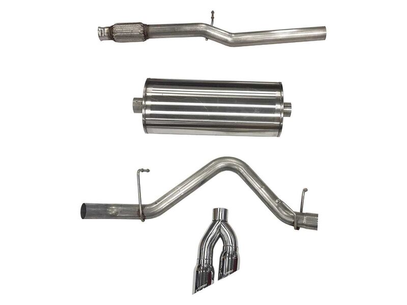 Corsa 21030 Sport Cat-Back Exhaust with Polished Tips for 2019-24 Silverado 5.3L Crew Cab Short Bed