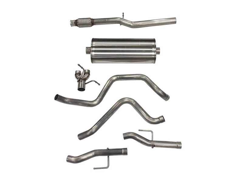 Corsa 21043 Sport 3-Inch Dual Rear Exit Cat-Back Exhaust for 2019-2024 GM 1500 5.3 157" Wheelbase