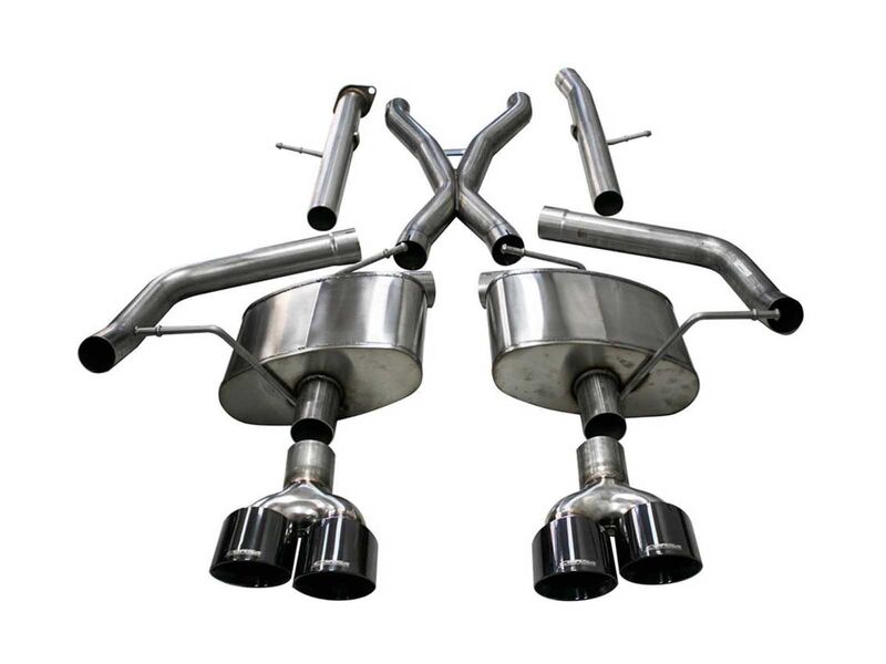 Corsa 21052BLK Xtreme Cat-Back Exhaust with 4.5" Black Tips for 2018-21 Grand Cherokee TrackHawk 6.2