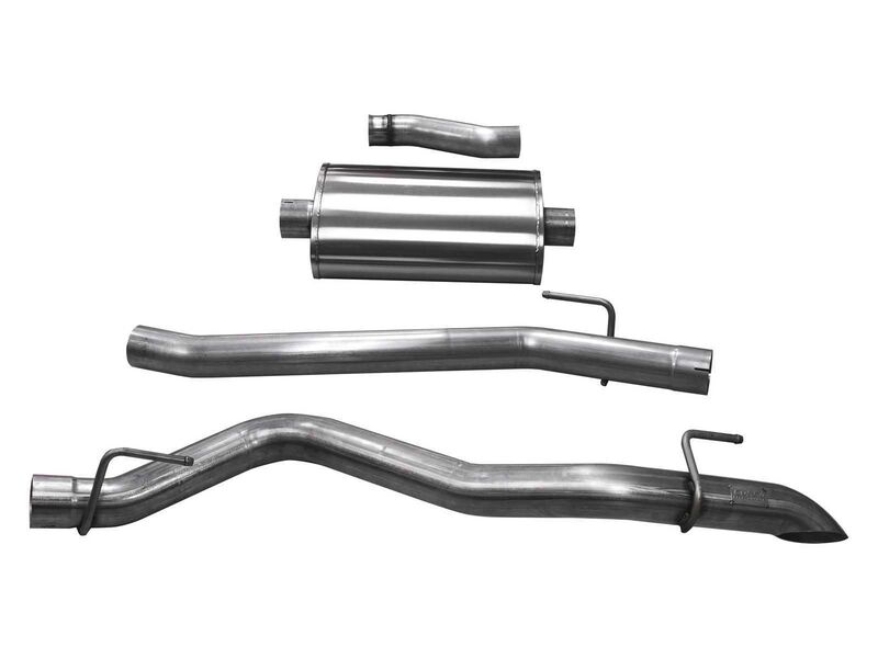 Corsa 21061 Sport 3" Cat-Back Exhaust Single Side Exit with Turn Down Tip for 2020-2025 Gladiator JT