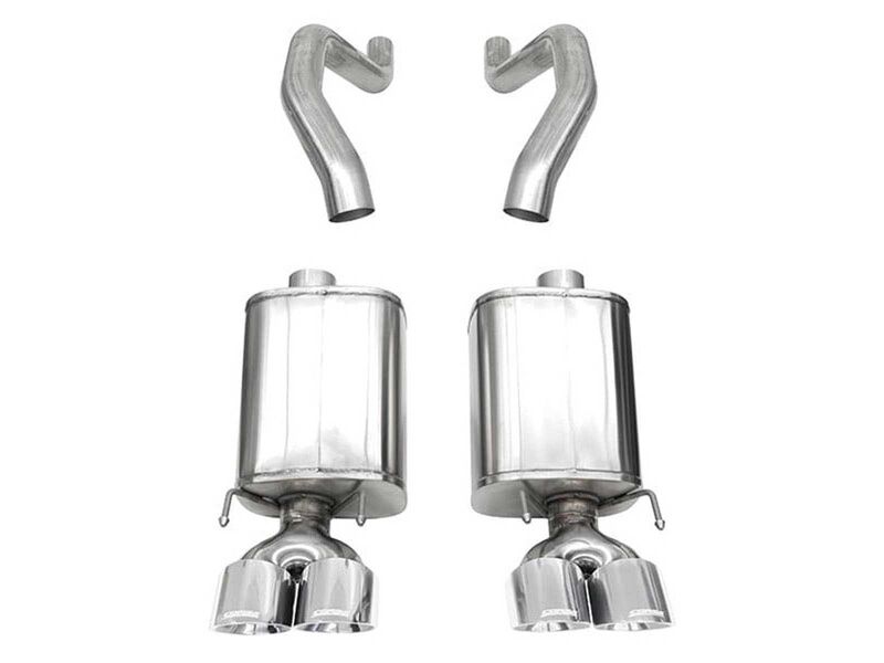 Corsa 21077 Xtreme Axle-Back Exhaust with 4.5" Twin Polished Tips for 2006-13 Corvette C6 Z06 & ZR1