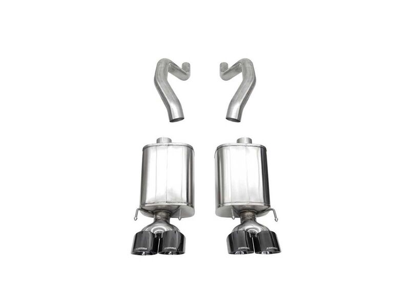 Corsa 21077BLK Xtreme Axle-Back Exhaust with Black Tip for 2006-2013 Corvette C6 Z06 & 2009-2013 ZR1