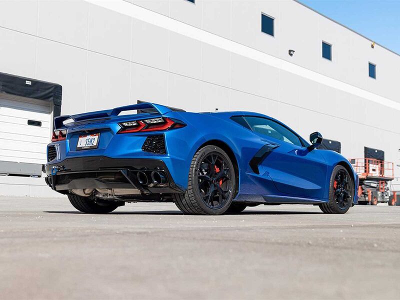 Corsa 21100BLK Variable Sound 3-Inch Cat-Back, Fits OE Perf Exhaust with AFM for 2020-Up Corvette C8