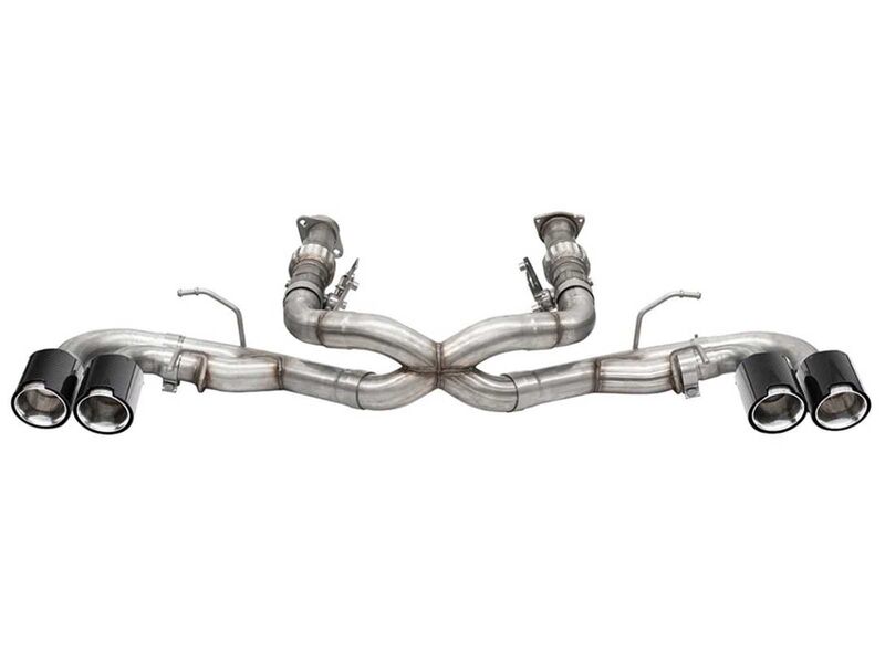 Corsa 21102CF Xtreme 3" Cat-Back Exhaust with 4.5" Carbon Fiber Polished Tips for 2020-Up Corvette