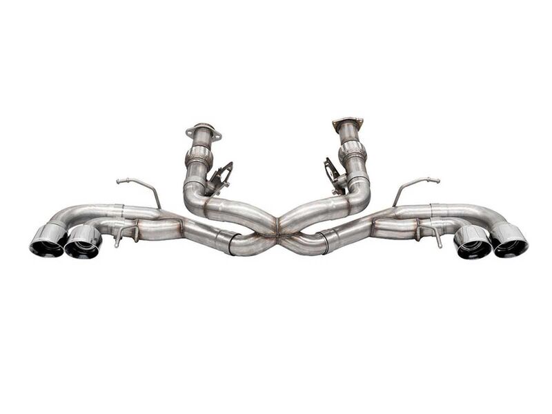 Corsa 21104 Xtreme 3" Cat-Back Exhaust, 4.5" Polished Tips Deletes OE AFM Valve for 2020+ Corvette