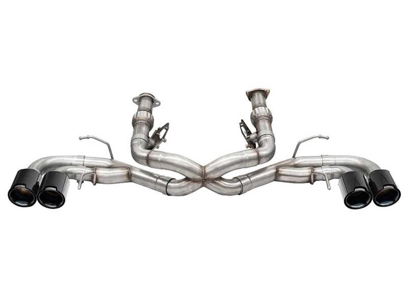 Corsa 21104CFBLK Xtreme 3" Track Cat-Back Exhaust Delete Exhaust for 2020-Up Corvette C8