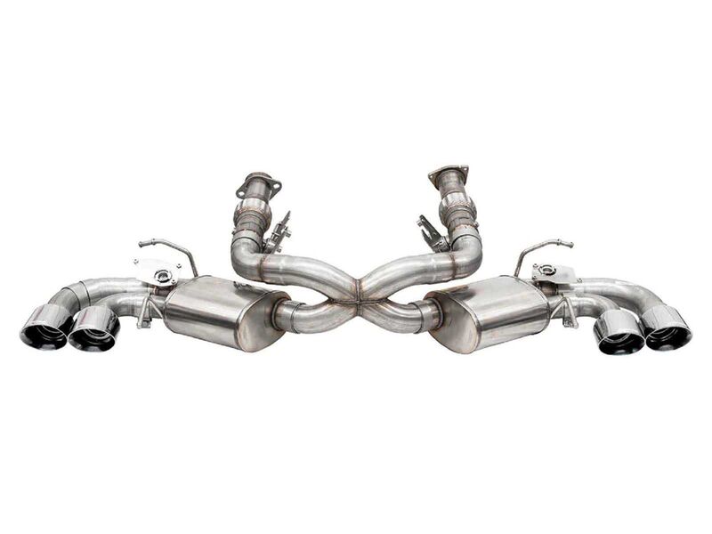 Corsa 21105 Variable Sound 3" Valved Cat-Back, Fits Factory NPP Exhaust for 2020-Up Corvette C8