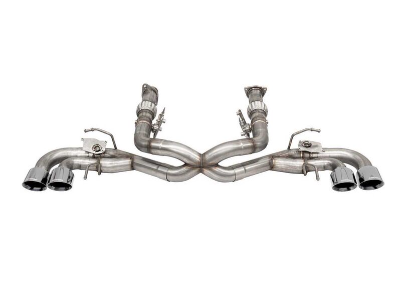 Corsa 21106 Variable Sound 3" Cat-Back, Fits Factory NPP Exhaust with AFM for 2020-Up Corvette C8