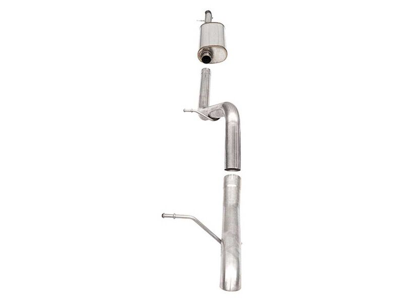 Corsa 21121 Sport 2.75-Inch Cat-Back Exhaust with Turn Down Tip for 2007-2018 Jeep Wrangler JKU 3.6