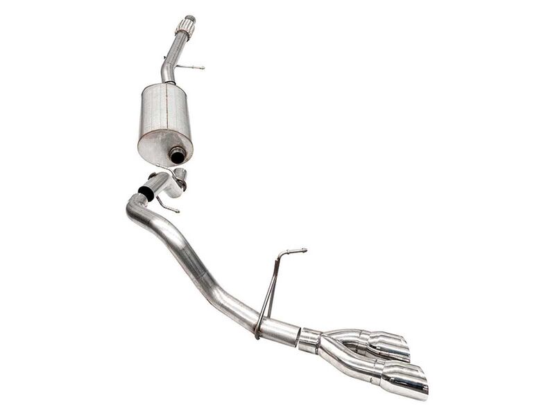 Corsa 21126 Sport 3" Cat-Back Exhaust with 4" Polished Round Tip for 2021-2025 Suburban 5.3 4WD
