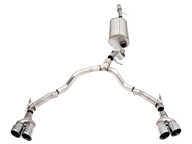 Corsa 21127 Sport 3-inch Cat-Back Exhaust - Twin 4in. Exhaust for 2021-2025 GM Tahoe/Yukon 5.3