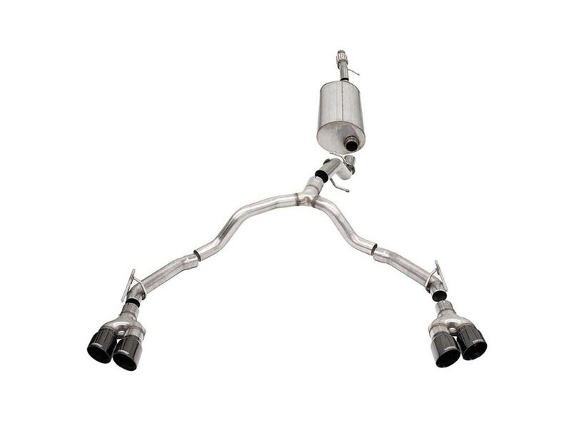 Corsa 21127BLK Dual Rear 3" to 2.75" Sport Cat-Back Exhaust for 2021-2025 Tahoe/Yukon 4DR 5.3 4WD