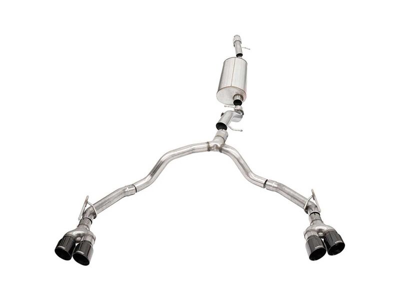 Corsa 21129BLK Dual Rear 3" to 2.75" Sport Cat-Back Exhaust for 2021-2025 Tahoe/Yukon 6.2 4WD