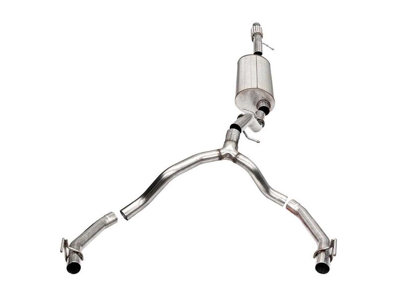 Corsa 21131 Dual Rear 3.5/2.75" Sport Cat-Back Exhaust Uses Factory Bezels for 2021-25 Escalade 6.2