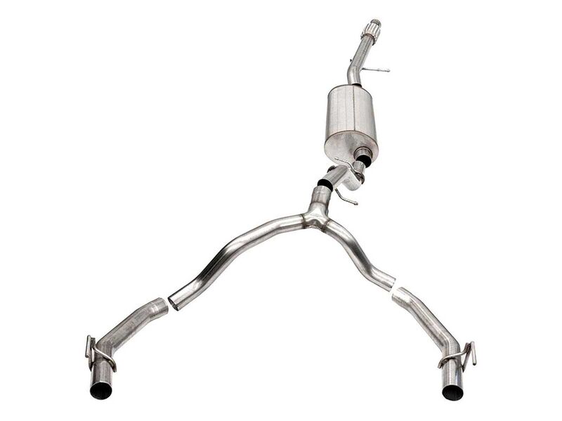 Corsa 21132 Dual Rear 3.5/2.75" Sport Cat-Back Exhaust Uses Factory Bezels for 2021-25 Escalade ESV