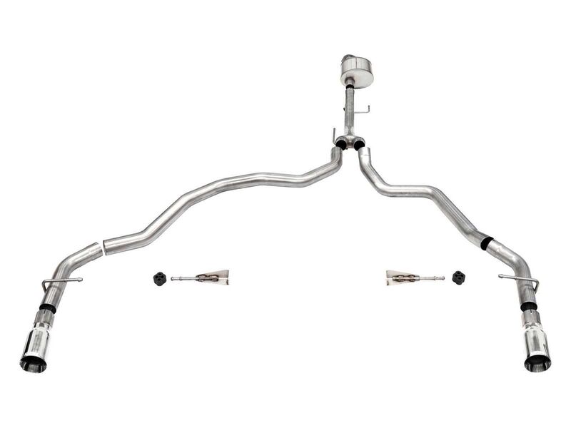 Corsa 21143 Xtreme Cat-Back Exhaust Dual Rear Exit-Polished for 2021-2025 F150 5.0 RegCab/6.5' Bed