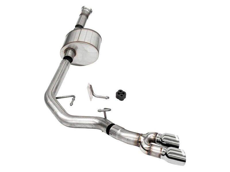 Corsa 21144 Xtreme Cat-Back Exhaust Front of Tire Exit-Polished for 2021-2025 F150 5.0 RegCab/8' Bed