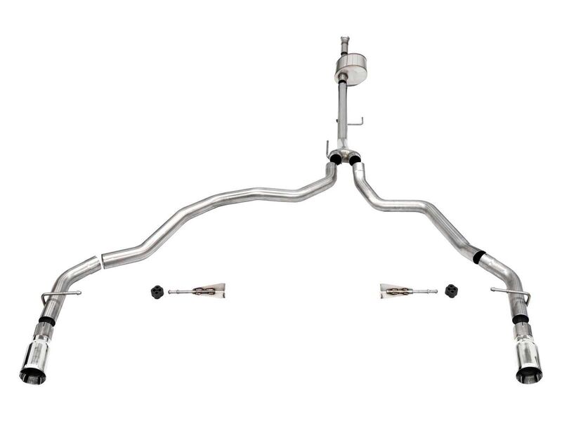 Corsa 21146 Xtreme Cat-Back Exhaust Dual Rear Exit-Polished for 2021-25 F150 Regular Cab/ 8' Bed 5.0