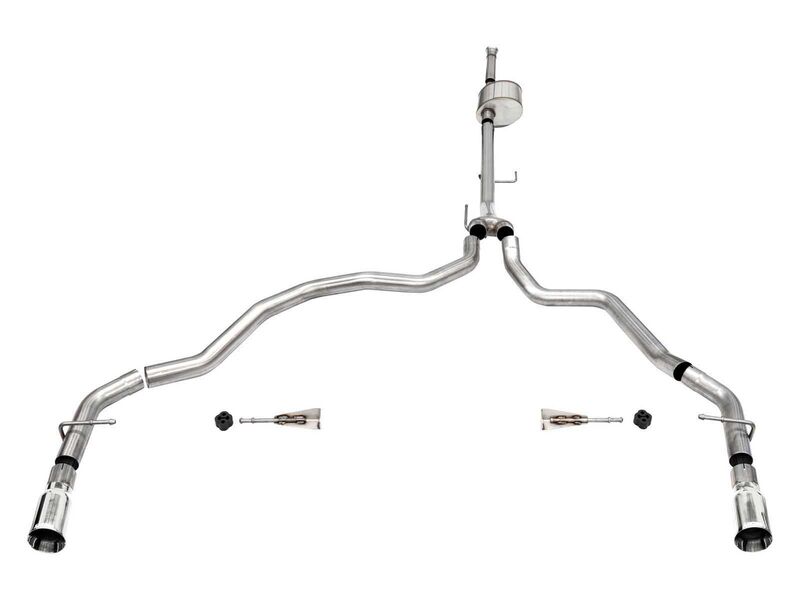 Corsa 21149 Xtreme Cat-Back Exhaust Dual Rear Exit-Polished for 2021-25 F-150 SuperCab/6.5in Bed 5.0