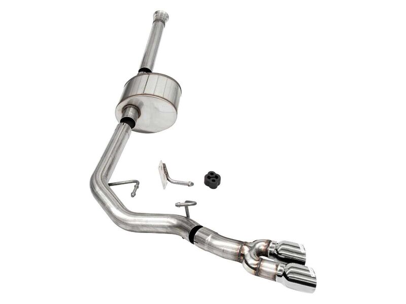Corsa 21150 Xtreme Cat-Back Exhaust Front of Tire Exit-Polished for 2021-25 F150 SCab/6.5in Bed 5.0