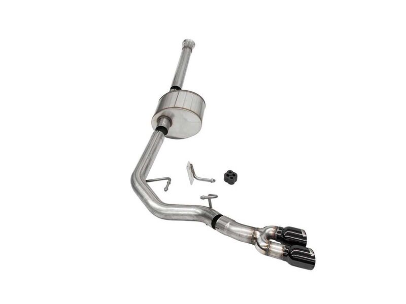 Corsa 21150BLK Xtreme Cat-Back Exhaust Front of Tire Exit-Black for 2021-25 F150 SCab/6.5in Bed 5.0