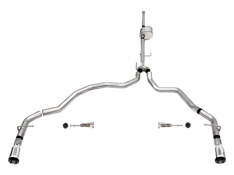 Corsa 21152 Xtreme Cat-Back Exhaust Dual Rear Exit-Polished for 2021-25 F150 SuperCrew/6.5in Bed 5.0