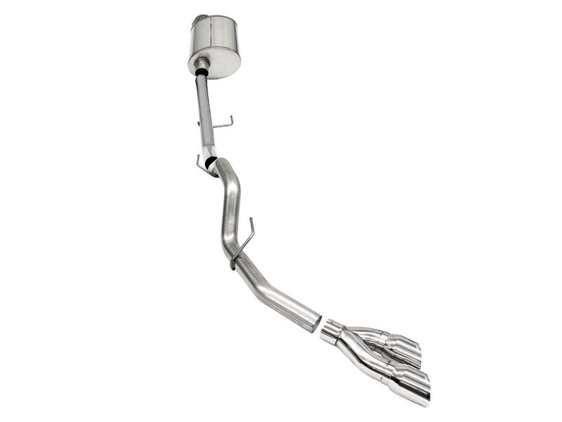 Corsa 21154 Sport Cat-Back Exhaust Single Side Exit-Polished for 2021-2025 F150 5.0 RegCab/8' Bed