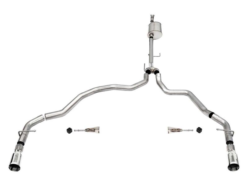 Corsa 21158 Sport Cat-Back Exhaust Dual Rear Exit-Polished for 2021-2025 F-150 SuperCab/6.5' Bed 5.0