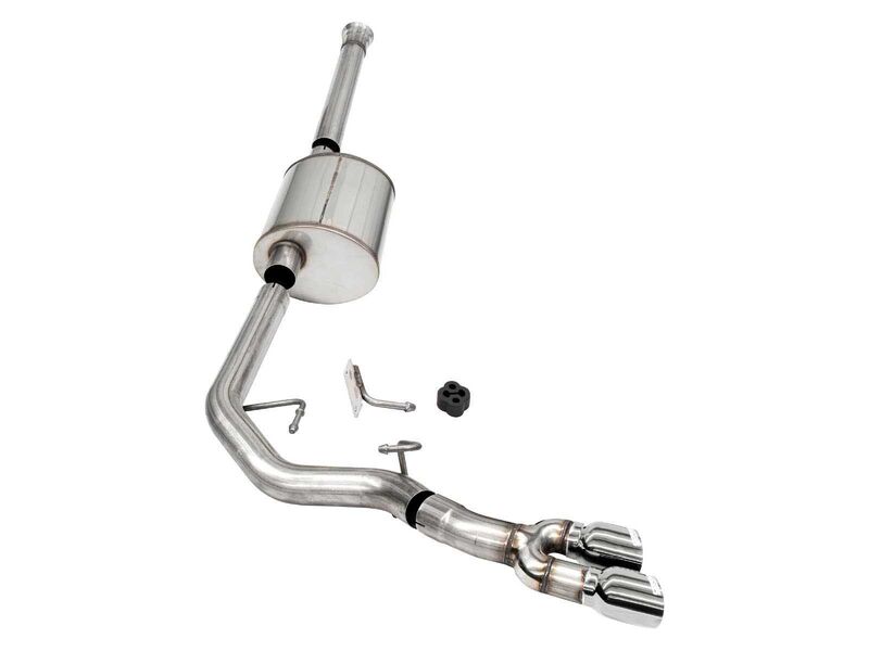 Corsa 21159 Sport Cat-Back Exhaust Front of Tire Exit for 2021-2025 F150 SuperCrew/6.5in Bed 5.0