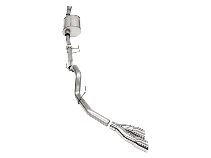 Corsa 21166 Sport Cat-Back Exhaust Single Side Exit-Polished for 2021-25 F150 SuperCab/6.5in Bed 3.5