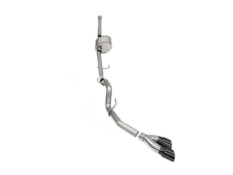 Corsa 21166BLK Sport Cat-Back Exhaust Single Side Exit- for 2021-2025 F-150 SuperCab/6.5in Bed 3.5