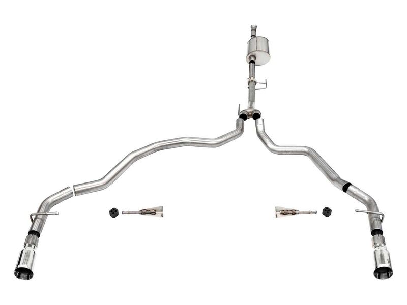Corsa 21167 Sport Cat-Back Exhaust Dual Rear Exit-Polished for 2021-2025 F-150 SuperCab/6.5' Bed 3.5