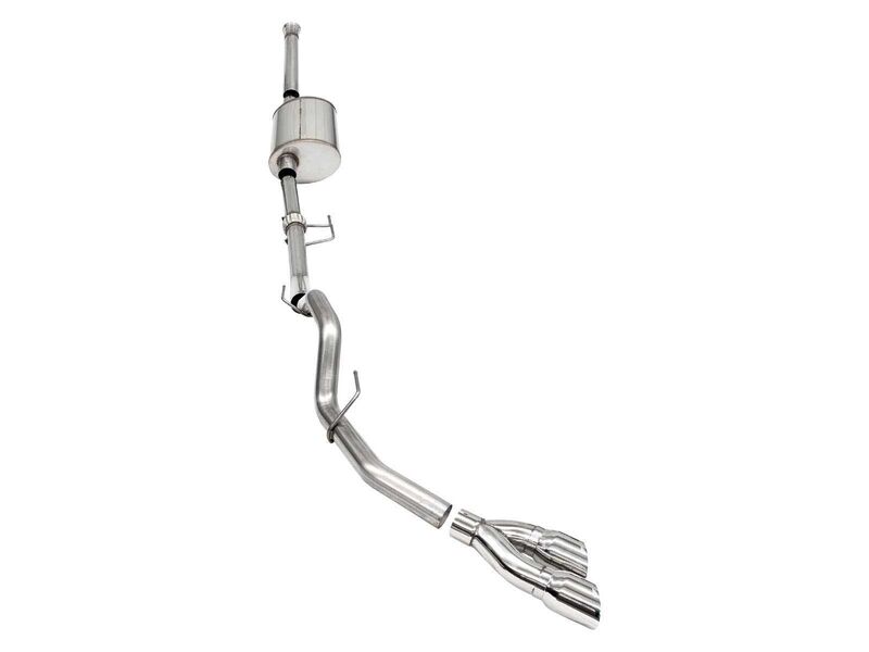 Corsa 21169 Sport Cat-Back Exhaust Single Side Exit-Polished for 2021-25 F150 SuperCrew/6.5 Bed 3.5