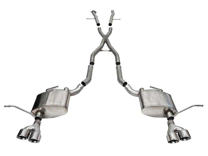 Corsa 21188 Xtreme 2.5" Cat-Back Exhaust with Twin 4" Polished Tips for 2014-2021 Grand Cherokee