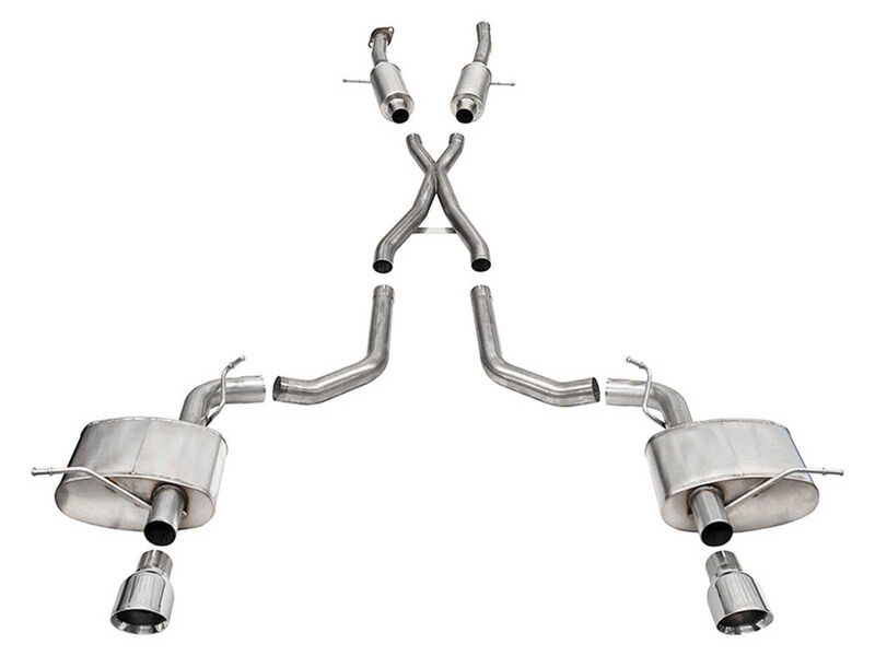 Corsa 21195 Sport 2.75" Cat-Back Exhaust 4.5" Polished Tips for 2021-2025 Durango SRT Hellcat