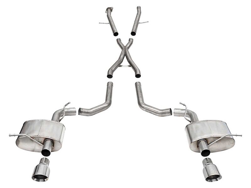 Corsa 21196 Xtreme 2.75" Cat-Back Exhaust 4.5" Polished Tips for 2021-2025 Durango SRT Hellcat