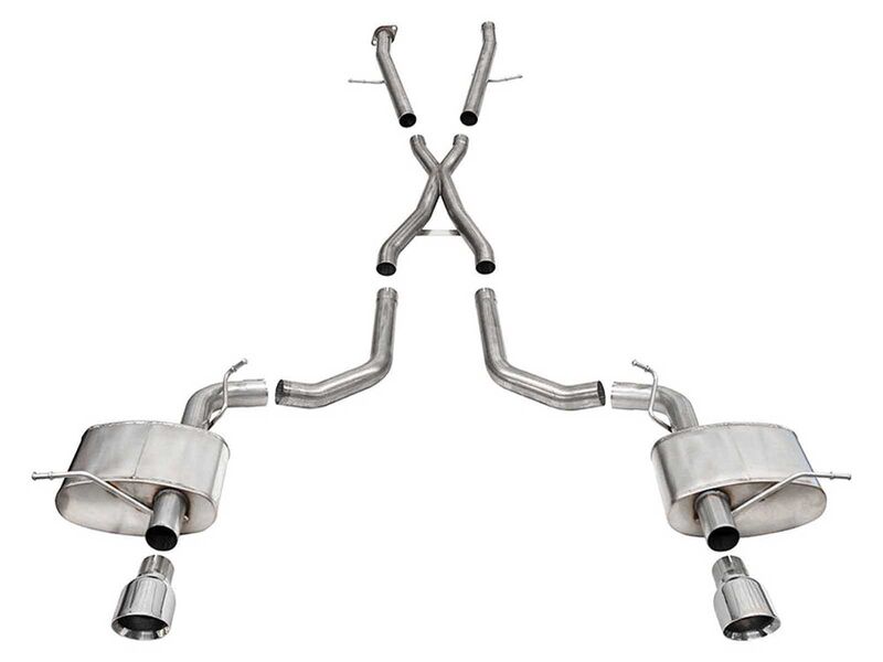 Corsa 21198 Xtreme 2.75" Cat-Back Exhaust 4.5" Polished Tips for 2018-2024 Durango SRT 392