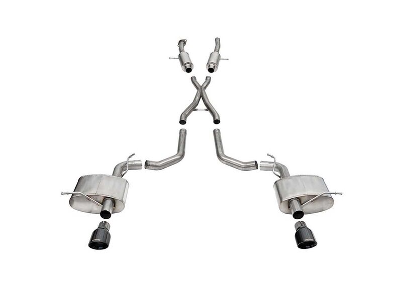 Corsa 21198BLK Xtreme 2.75" Cat-Back Exhaust 4.5" Black Tips for 2018-2024 Durango SRT 392