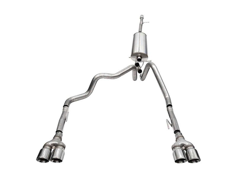 Corsa 21200 Sport Cat-Back Exhaust with Twin 4" Polished Tip for 2019-2023 Silverado 1500