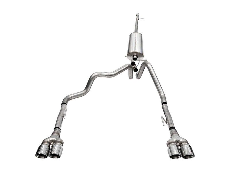Corsa 21202 Sport Cat-Back Exhaust with Twin 4" Polished Tip for 2019-2023 Silverado 1500