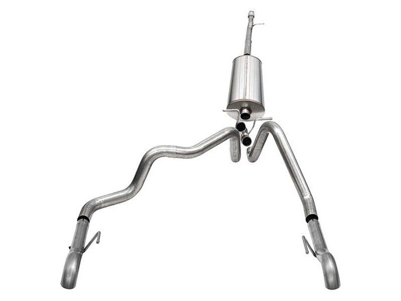 Corsa 21239 Sport Cat-Back Exhaust Dual Rear Exit Turn Down Tail Pipes for 2022-2024 Silverado 1500