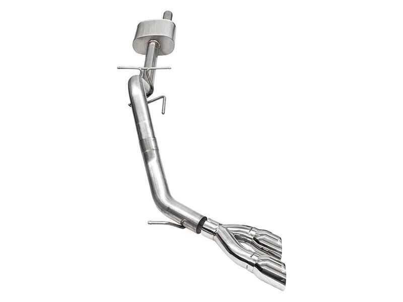 Corsa 21246 Sport 3" Cat-Back Exhaust 4" Polished Pro-Series Slash Cut Twin Tip for 2024-2025 Ranger