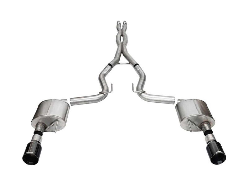 Corsa 21251BLK Xtreme Cat-Back Exhaust Ex.Sys3" Dual Rear Exit for 2024-Up Mustang GT 5.0