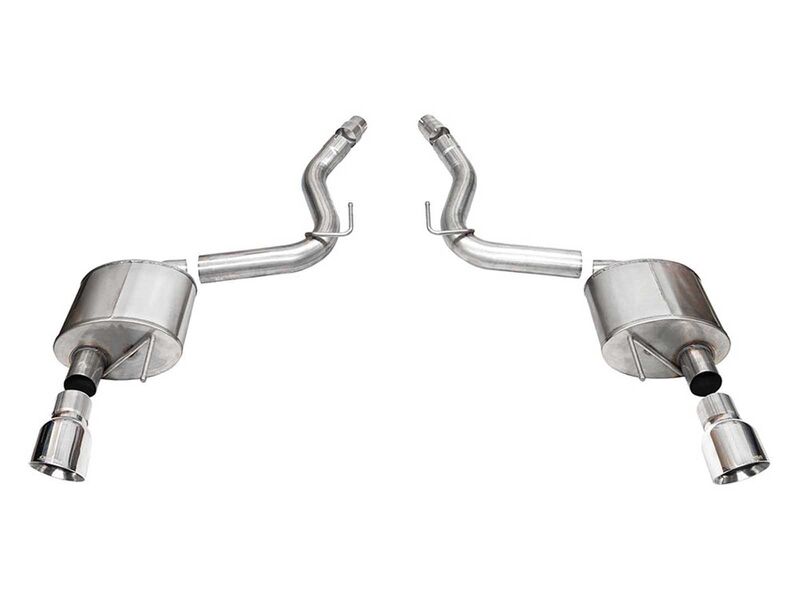 Corsa 21252 Sport Axle-Back Exhaust Dual Rear Exit with 4.5" Polished Tip for 2024-Up Mustang GT 5.0