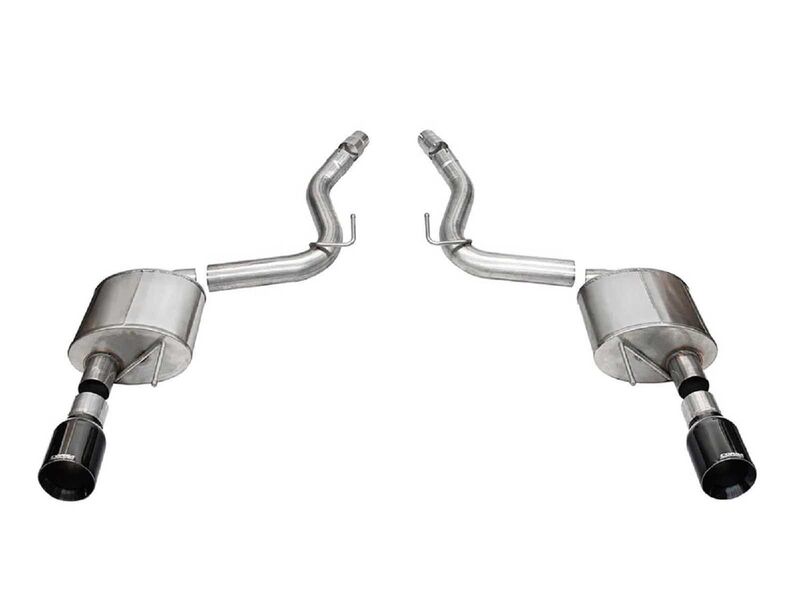 Corsa 21253BLK Sport Axle-Back Exhaust with 4.5" Straight Cut Black Tips for 2024-Up Mustang GT 5.0