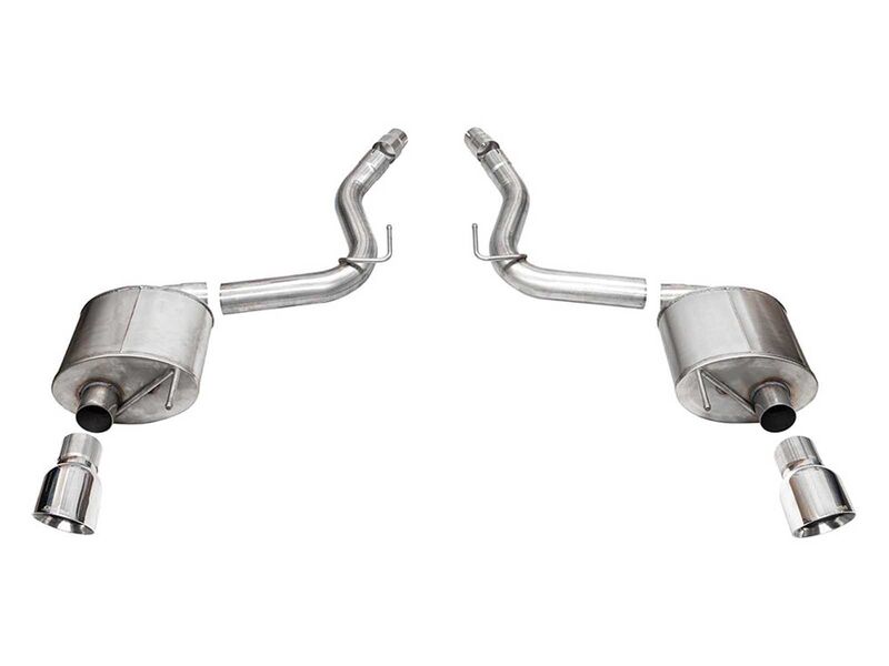 Corsa 21256 Touring Axle-Back Exhaust with 4.5" Pro Series Polished Tips for 2024-Up Mustang GT 5.0